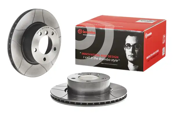 BREMBO 09-9752-75 | Fren Diski Ön Hava Kanallı Bmw E87 E90 120 316 320 Çizgili 2 Adet