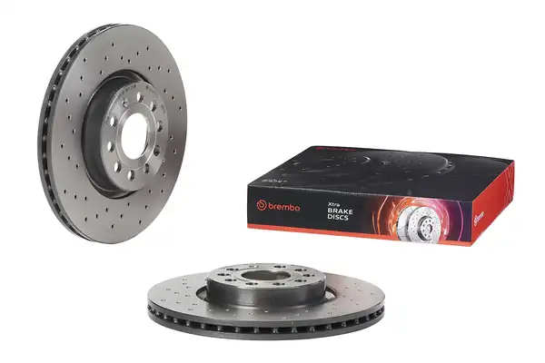 BREMBO 09-9772-1X | Fren Diski Tek Disk Ön Vag A1 A3 Q2 Q3 ART Cad3 4 5 Go5 6 7 8 Jet3 4 Pas T-Roc 03 22
