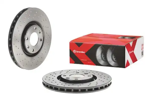 BREMBO 09.A185.1X | Fren Diski Ön Arka Xtra Opel | 2 Adet