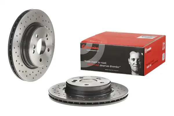 BREMBO 09-A742-31 | Fren Diski Arka UV Coated Mercedes Benz 2 Adet