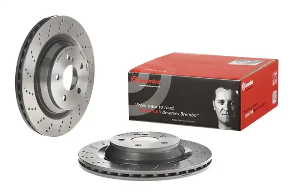 BREMBO 09-A818-21 | Fren Diski Arka UV Coated Mercedes Benz 2 Adet