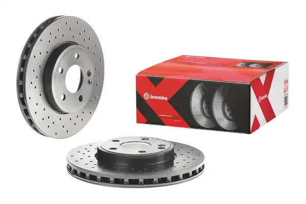 BREMBO 09-B344-4X | Fren Diski Tek Disk Ön M Benz 117 156 176 242 246 11 20