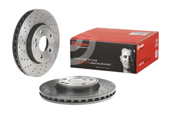 BREMBO 09-B436-51 | Fren Diski Ön AMG Mercedes W117 W156 W176 W246 2 Adet