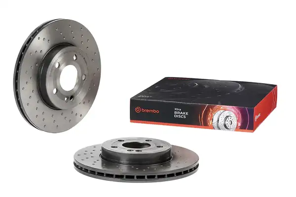 BREMBO 09-D772-1X | Fren Diski Ön Mercedes W177 W247 C118 Delikli 2 Adet
