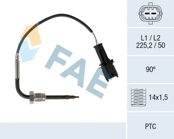 FAE 68091 | Egzoz Sıcaklık Sensörü Konum 1 Insignia A Astra J Zafira C 2 0 CDTI A20dth
