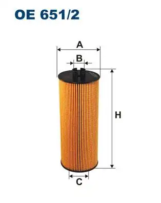 FILTRON OE651-2 | Yağ Filtresi Mercedes Benz