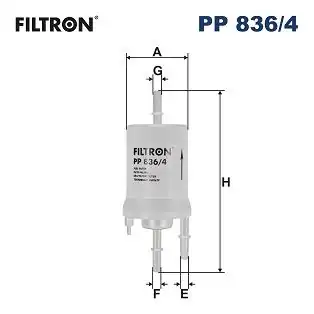 FILTRON PP6004 | Yakıt Filtresi Benzin 4 Bar VW Caddy III Golf V Polo Audi A3 Seat Ibiza 1 4 1 6 16v
