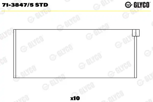 GLYCO 71-38475STD | Kol Yatak VW Transporter T4 Lt28 Lt35 Lt46 2 5 TDI ACV Ahd Ajt