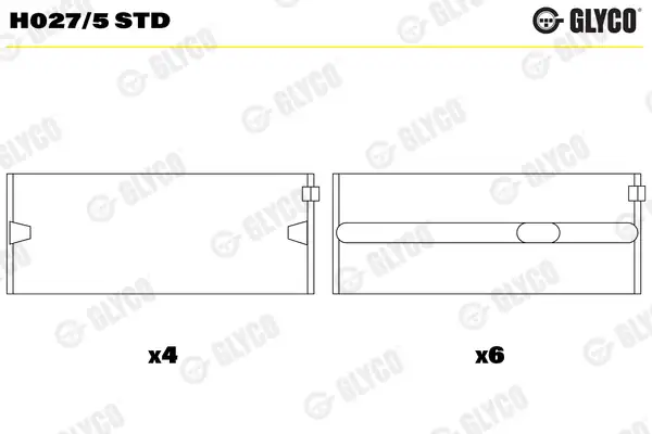 Glyco H 0275std H 0275 Std VW Golf Audi 1 4 1 6 AEE Aft Ana Yatak 2025990