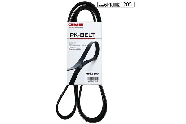 GMB 6PK1205 | Kanallı Kayış Clio Megane Kangoo Laguna 1 5 dCi Peugeot Partner Tepee 407 1 6 2 2hdi 06