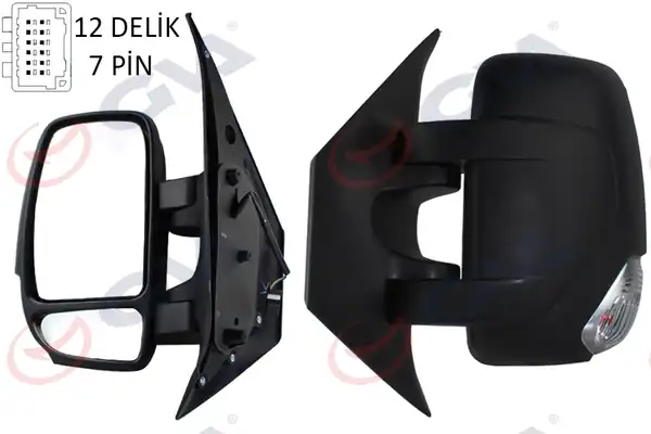 GVA 1019266 | Dış Dikiz Aynası Sol Master Movano 10 Elektrikli Isıtmalı Sinyalli Konveks Sol L Vm 971ehl