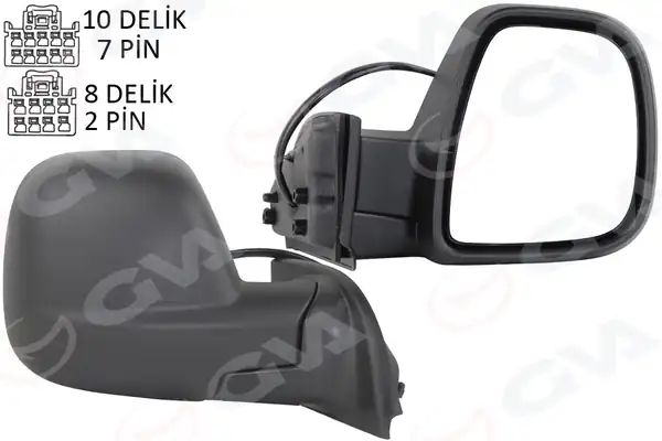 GVA 1029106 | Dış Dikiz Aynası Fiat Yeni Doblo Combi Carg0 Elektrikli Desenli Rezistanslı Otomatik Açma Kapama Sağ 23