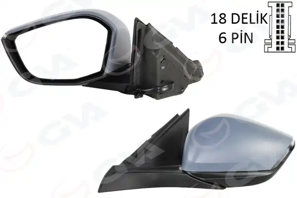 GVA 1090107 | Dış Dikiz Aynası Sol Opel Astra L 22 Peugeot P308 22 Manuel Katlanır
