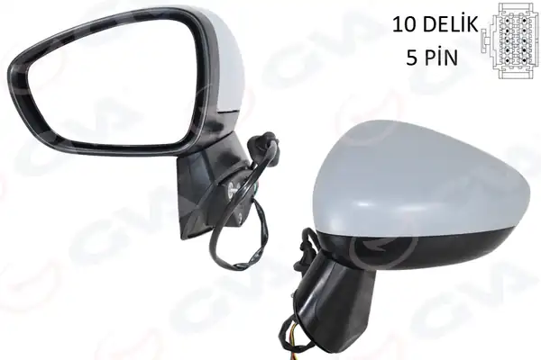 GVA 1090223 | Dış Dikiz Aynası Komple Sol Opel Crossland 17 Manuel Katlanır