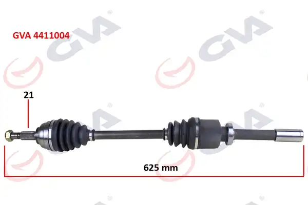 GVA 4411004 | Komple Aks Sağ Megane II 1 6 16v 03 08 804mm Auto