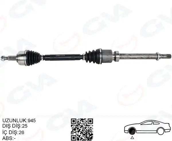 GVA 4411434 | Ön Aks Sağ Renault Megane IV 1 3 Tce 1 5 dCi Euro 6 M T Snz Tl4 16
