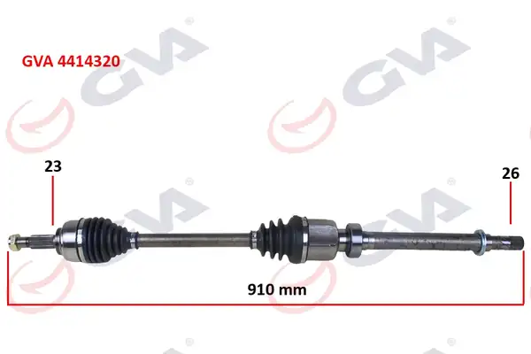 GVA 4414320 | Komple Aks Sağ Clio IV 1 5 dCi 12 75 90hp