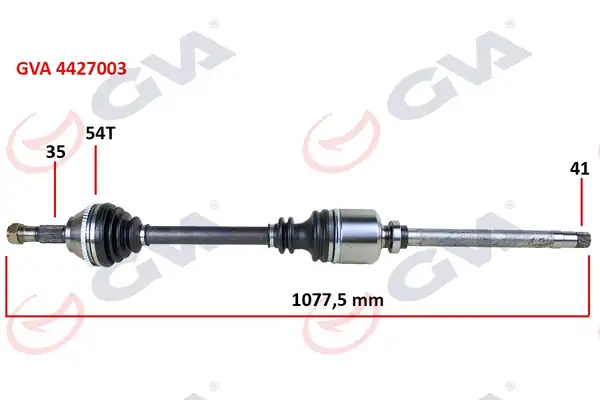 GVA 4427003 | Komple Aks Sağ Ducato Boxer Jumper 2 5 D 94 02 18q ABS li 54dis 1085mm