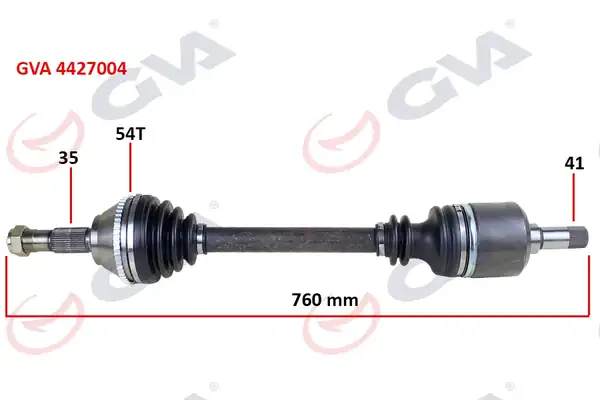 GVA 4427004 | Komple Aks Sol Ducato Boxer Jumper 2 5 D 94 02 18q ABS li 54dis 762mm