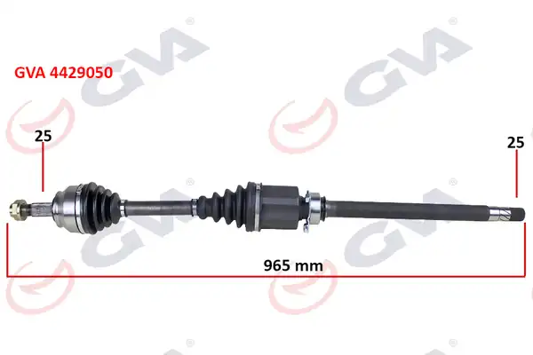 GVA 4429050 | Komple Aks Sağ Milli Doblo 1 6 Mjt A-T M-T 10 965 5mm