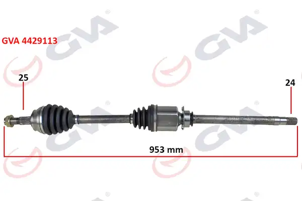 GVA 4429113 | Komple Aks Sağ Fiorino 1 3 Mtj 07 13 953mm Aks Lale li