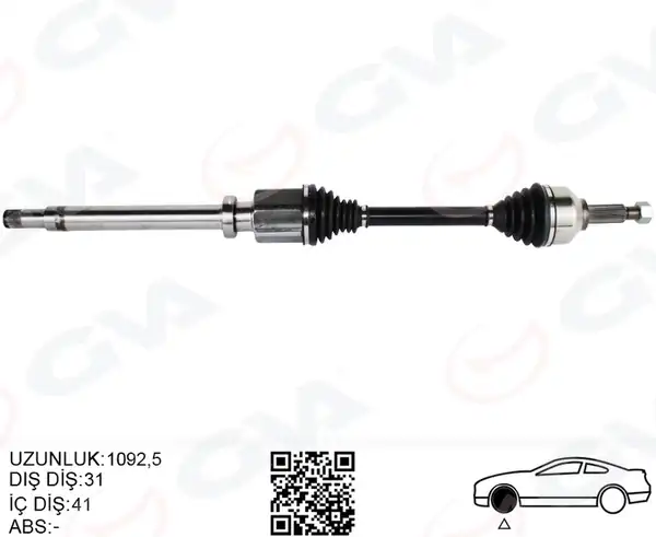 GVA 4435034 | Aks Komple Sağ Ön Ford Custom 12 2 2 TDCI Uzun Şase Kk213b436ba