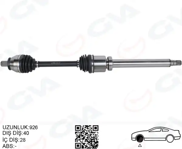 GVA 4437002 | Ön Aks Komple Sağ Mondeo IV 2 0 TDCI 07 14 Otom.