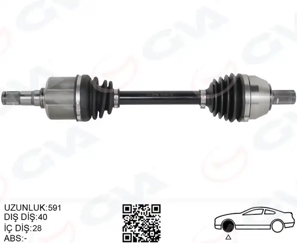 GVA 4437003 | Ön Aks Komple Sol Ford Mondeo IV 2 0 TDCI 07 14 Otom.
