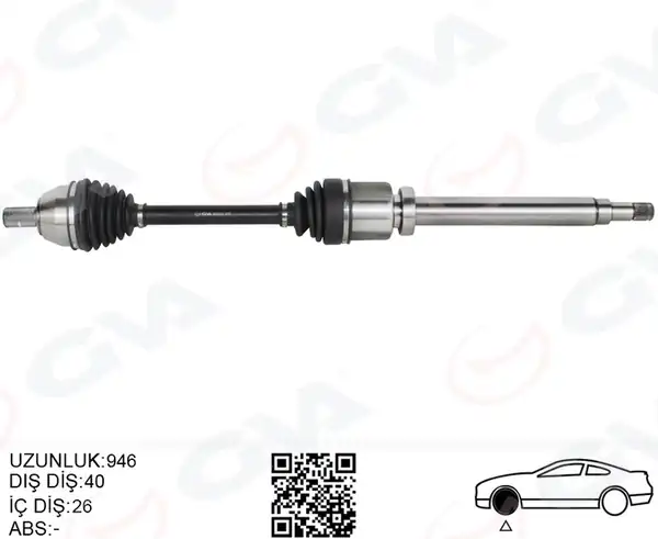 GVA 4437012 | Ön Aks Komple Sağ Ford Mondeo IV