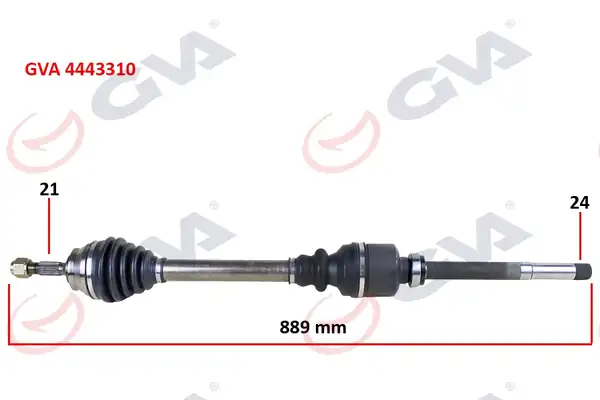 GVA 4443310 | Komple Aks Sağ P301 Elysee 12 1 6 Hdi 889mm