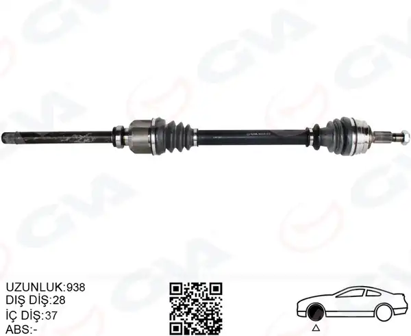 GVA 4443316 | Komple Aks Ön Sağ Peugeot P508
