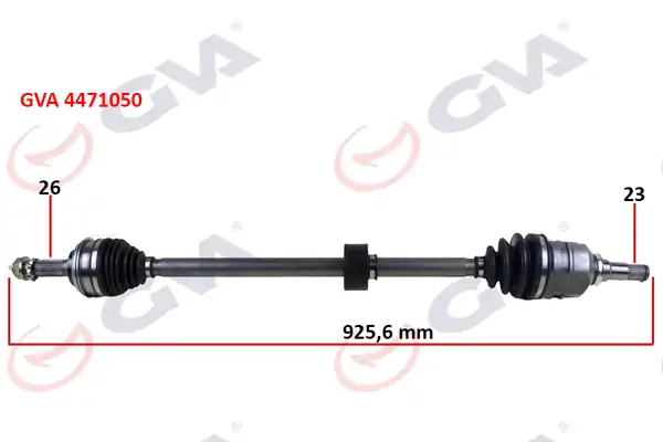 GVA 4471050 | Komple Aks Sağ Toyota Corolla 1 6l 4a Fe Ae101 Ae111 92 00 1 3l 2e Ee100 Ee111 94 00 ABS siz Araclar İçin 26x23 Komple Boy 925 6mm