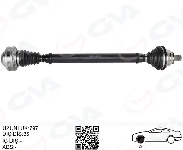 GVA 4475286 | Komple Aks Ön Sağ Golf5 Golf6 Passat Jetta 2 0 TDI 04 13 Bkp Bkd Cffb 2 0 TDI
