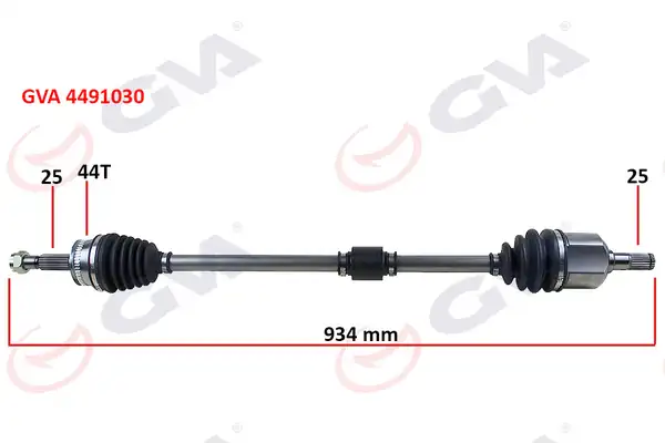 GVA 4491030 | Komple Aks Sağ Hyundai Elantra 1 6l G4ed Benzinli 16v Otomatik Vites 01 06 ABS li 25x25 ABS 44 Dış Komple Boy 934mm