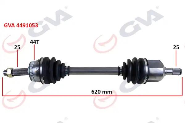 GVA 4491053 | Komple Aks Sol Hyundai Accent Admıre 1 5l D3ea CRDI 3 Silindir 02 05 ABS li 25x25 ABS 44 Dış Komple Boy 620mm