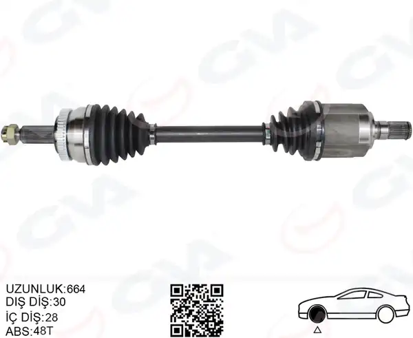 GVA 4491213 | Komple Aks Ön Sol ABS li Hyundai İx35 2 0 CRDI A T 10 Kia Sportage 2 0 CRDI A T 10