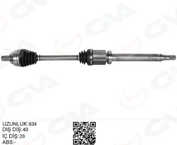 GVA 4499127 | Ön Aks Komple Sağ Sağ S60 II Volvo