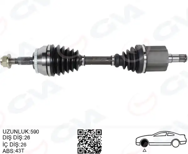 GVA 4499177 | Ön Aks Komple Sol Volvo S40 İ V40 İ 1 8 2 0 97 04