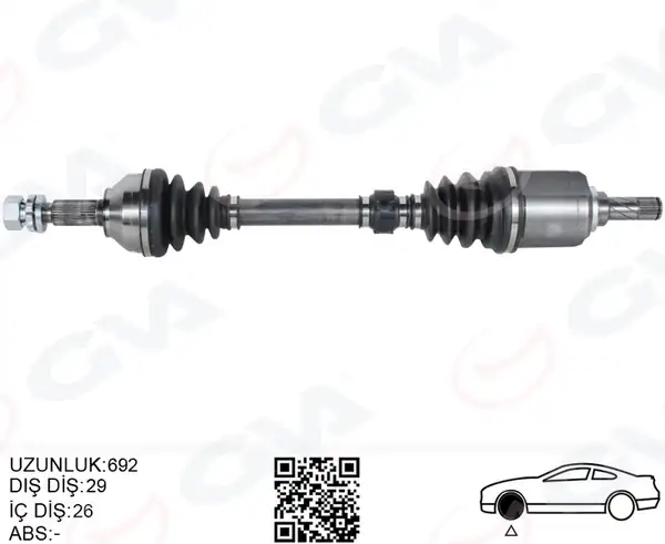 GVA 4499909 | Komple Aks Sol Nissan Qashqai 1 5l K9k J10 06 13 Manuel Vites