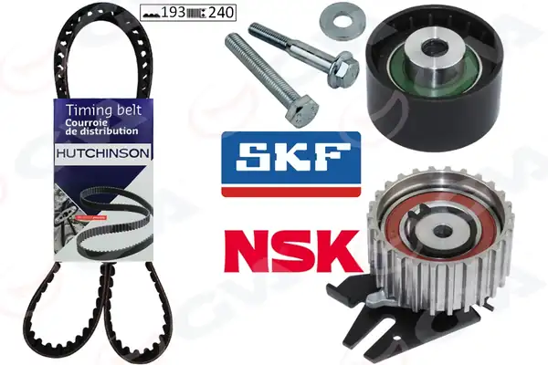 GVA 59T2914H | Eksantrik Gergi Kiti Fiat Doblo 01 Brava 96 01 Bravo 96 01 Palio 00 Marea 96 1 9td 193x240