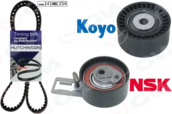 GVA 59T4325H | Eksantrik Gergi Kiti 141 Dış P207 P208 P301 P308 P508 P2008 P3008 P5008