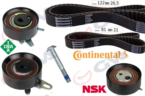 GVA 59T7570OE | Triger Seti 122x26 5 081x21 T4 2 5 TDI Lt35 2 5 TDI ACV Anj Avr K015323xs