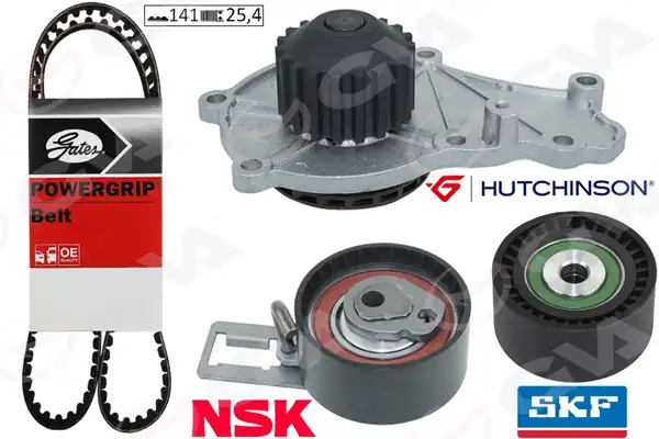 GVA 59WPK4325G | Devirdaimli Eksantrik Gergi Kiti 141 Dış