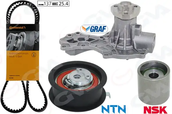 GVA 59WPK7507-1 | Devirdaimli Triger Seti Caddy Golf3 T4 Passat A4 Toledo 1 9 1 9 TDI Aaz AFN AHU Avg Abl 1y