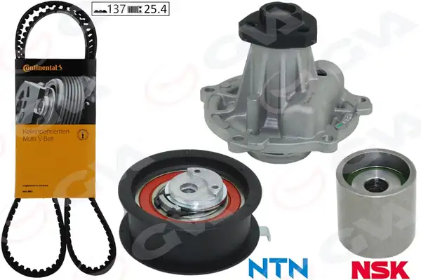 GVA 59WPK7507-2 | Devirdaimli Triger Seti Caddy Golf3 T4 Passat A4 Toledo 1 9 1 9 TDI Aaz AFN AHU Avg Abl 1y