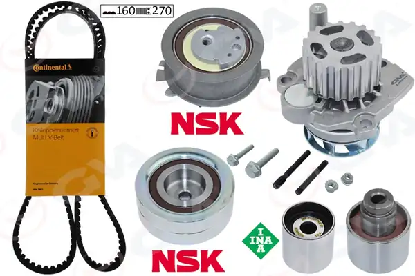 GVA 59WPK7575-1 | Devirdaimli Triger Seti Crafter T6 A3 Jetta Caddy Polo Passat 1 2 1 6 2 0 TDI CAYB C D Caab C CKUB Cffb Cfwa CAGA