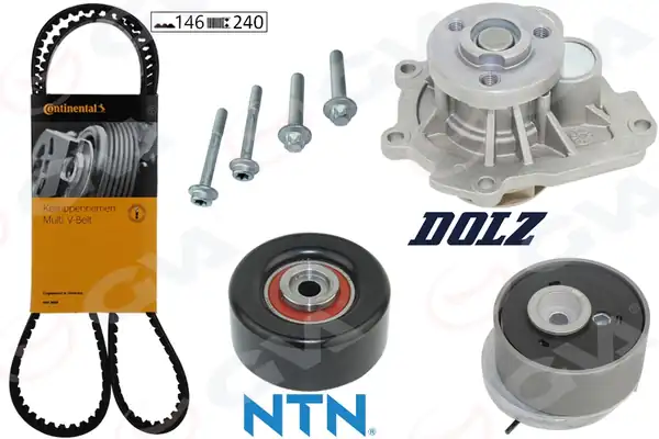 GVA 59WPK9007 | Devirdaimli Eksantrik Gergi Kiti Astra H J Insignia Vectra C Cruze 1 6 1 8 Z16xep XER A16let XER B16