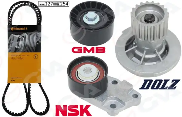GVA 59WPK9930C | Devirdaimli Eksantrik Gergi Kiti 127x254 Chevrolet Daewoo Aveo Cruze Kalos Lacetti Nubira 1 4 1 4 1 6 05