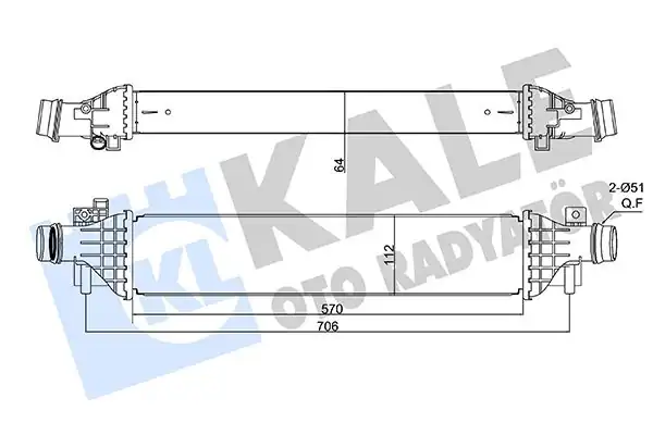 KALE 350920 | Turbo Radyatörü İntercooler Opel Mokka X 1 4 Chevrolet Trax 1 4i A14net
