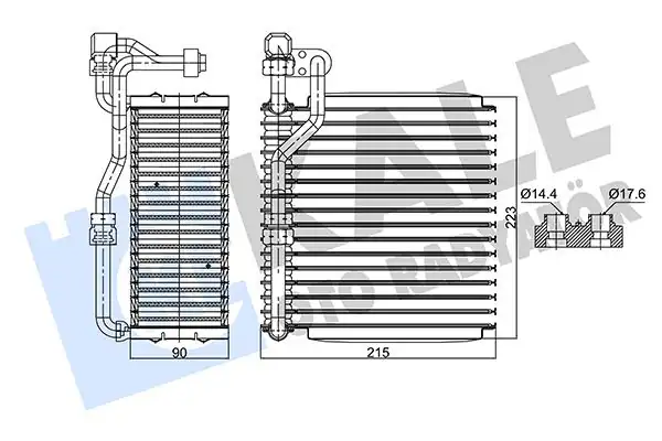 KALE 352990 | Klima Radyatörü Evaporatör Al Brz Fiat Palio Albea Strada